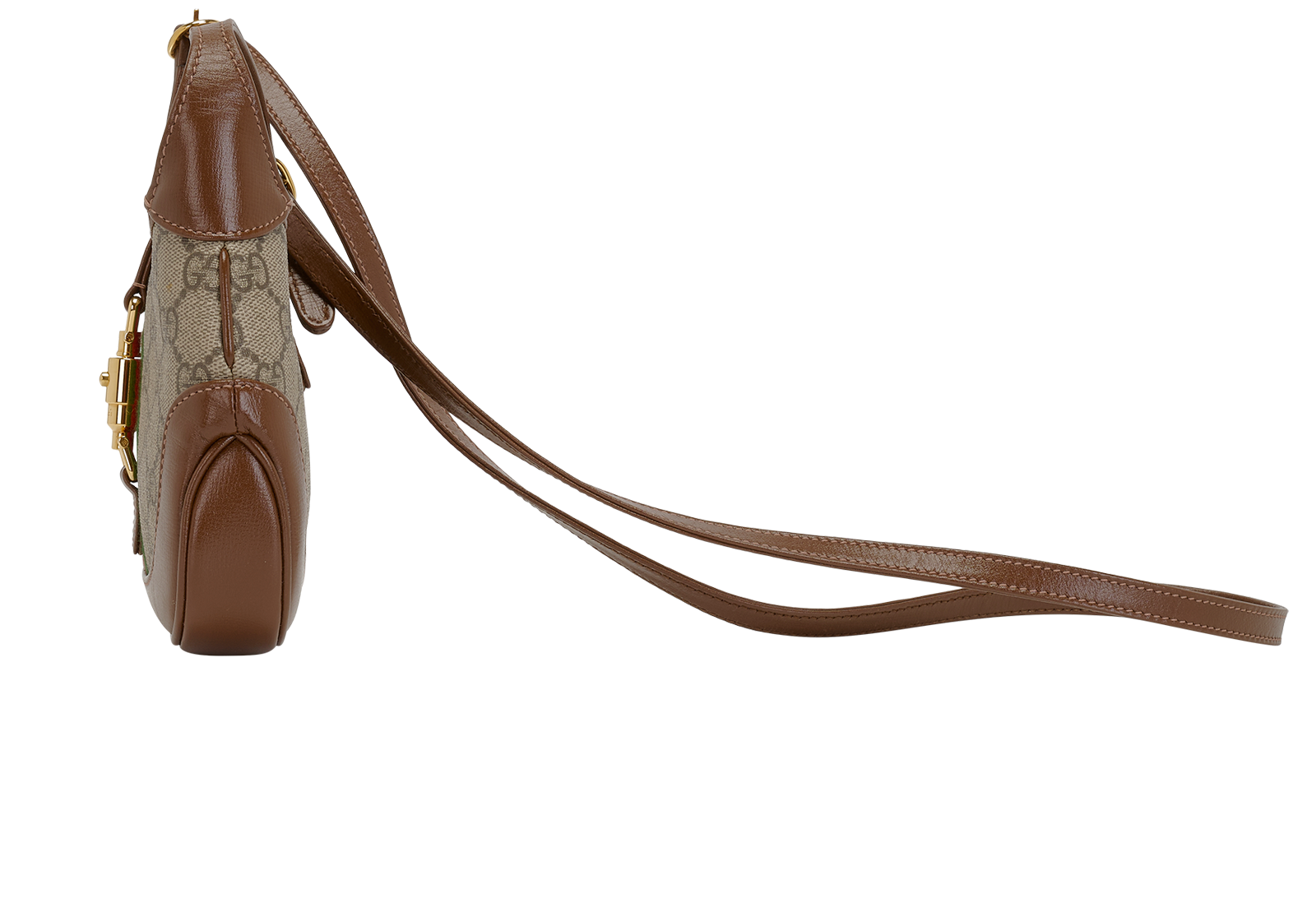 Mini Jackie 1961, &pound;850, Handbags, Brown, Canvas/Leather, Bottom view